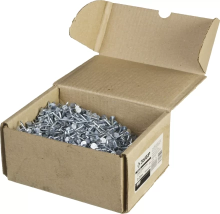 Гвозди ЗУБР &quot;МАСТЕР&quot; с большой потайной головкой оцинкованные чертеж №7811-7102, 3,0х25мм, 5кг 305090-30-025 купить в Тобольске