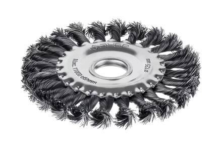 ЗУБР 125х22 мм, щетка дисковая для УШМ, жгутированная стальная проволока 0.5 мм, посад. 22 мм (35170-125) купить в Тобольске