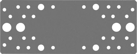 ЗУБР КП-2.0, 200 x 80 x 2 мм, цинк, крепежная пластина (310236-200-80) купить в Тобольске