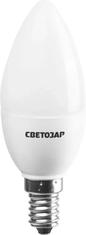 Лампа СВЕТОЗАР светодиодная "LED technology", цоколь Е14(миньон), яркий белый свет (4000К), 220В, 3Вт (25), свеча 44503-25_z01 купить в Тобольске