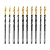 Сверло по металлу, 3,2 мм, HSS-Tin, Golden Tip, 10 шт. Denzel 717206 купить в Тобольске