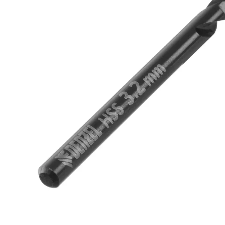 Сверло по металлу, 3,2 мм, HSS-Tin, Golden Tip, 10 шт. Denzel 717206 купить в Тобольске