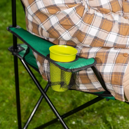 Стул складной с подлокотниками и подстаканником 81 х 51 х 86 см Camping Palisad 69608 купить в Тобольске