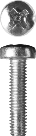 Винт ЗУБР &quot;МАСТЕР&quot; DIN 7985, класс прочности 4.8, оцинкованный, M3x16мм, 5кг 303150-03-016 купить в Тобольске