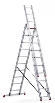 Лестница 3-х секционная алюминиевая 3*10 1013307 купить в Тобольске