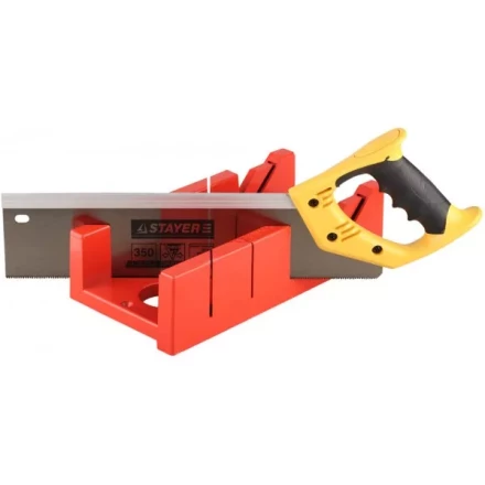 Набор STAYER: пластмассовое + ножовка с 2-комп рукояткой, усиленный обушок, стусло MAXI 4&quot; (для заготовок 100ммх52мм) в комплекте с ножовкой 15395-35 купить в Тобольске