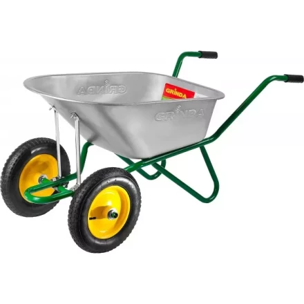 Тачка GRINDA садово-строительная двухколесная, 90 л, грузоподъемность 180 кг 422397_z01 купить в Тобольске