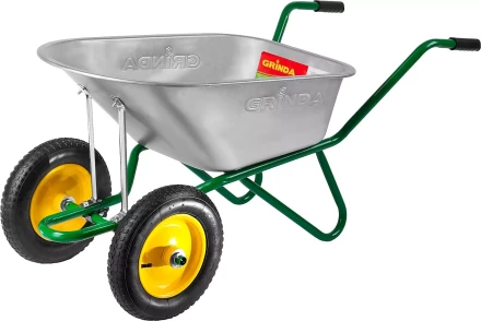 Тачка GRINDA садово-строительная двухколесная, 90 л, грузоподъемность 180 кг 422397_z01 купить в Тобольске