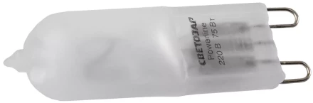 Лампа галогенная СВЕТОЗАР капсульная, матовое стекло, цоколь G9, диаметр 13мм, 60Вт, 220В SV-44896-M купить в Тобольске