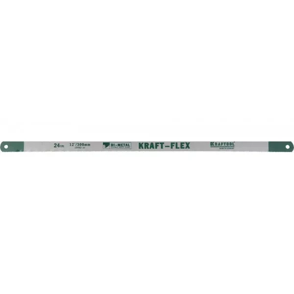 Полотно KRAFTOOL "KRAFT-FLEX" по металлу, Bi-Metal, 24TPI, 300 мм, 10 шт 15942-24-S10 купить в Тобольске