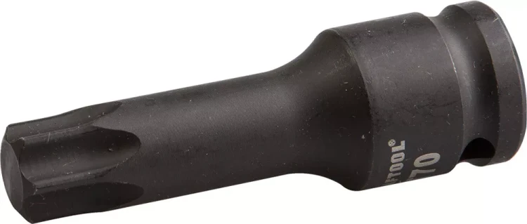 Торцовая головка KRAFTOOL "INDUSTRIE QUALITAT" ударная (1/2"), TORX, Cr-Mo, фосфатированная, T70 27952-70_z01 купить в Тобольске