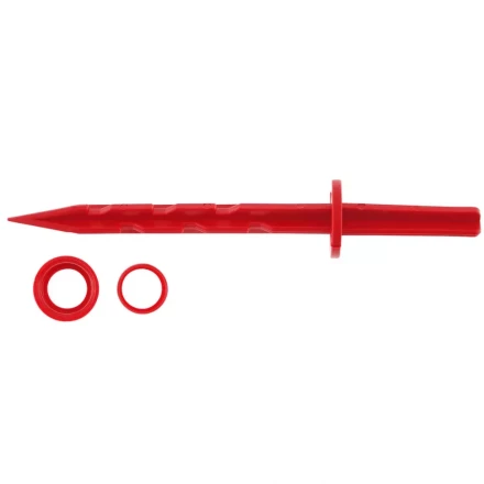 Колышек 20см с установочным кольцом для крепления укрывного материала и пленки 10шт красный PALISAD 64434 купить в Тобольске