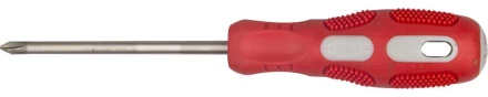 Отвертка ЗУБР &quot;ПРОФИ&quot; хромованадиевая сталь, двухкомпонентная рукоятка, магнит наконечник, PH2x100мм 25232-2-100_z01 купить в Тобольске