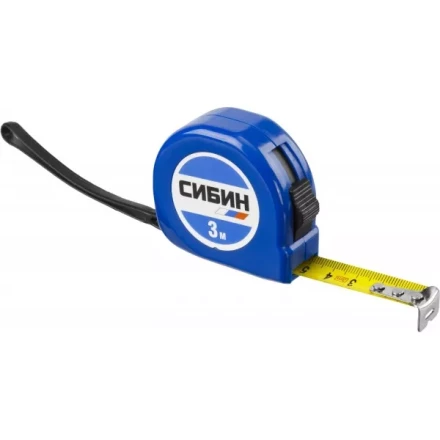 Рулетка СИБИН, пластиковый корпус, 3м/16мм 34020-03-16 купить в Тобольске