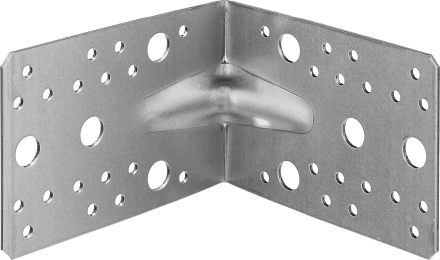 ЗУБР УКУ-2.0, 90 x 130 x 130 x 2 мм, цинк, усиленный крепежный уголок (310116-90-130) купить в Тобольске