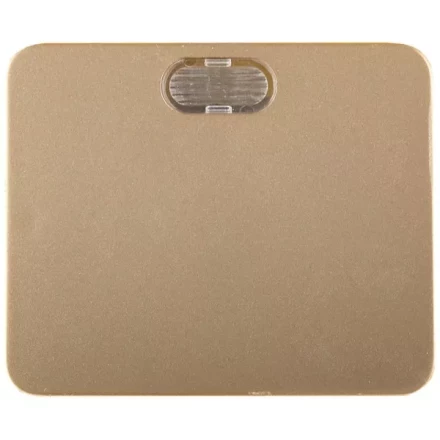 Выключатель СВЕТОЗАР &quot;ГАММА&quot; с подсветкой, одноклавишный, без вставки и рамки, цвет золотой металлик, 10A/~250B SV-54131-GM купить в Тобольске