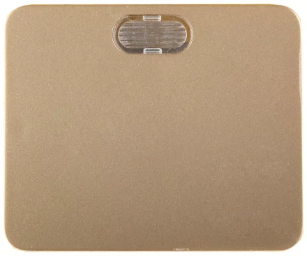 Выключатель СВЕТОЗАР &quot;ГАММА&quot; с подсветкой, одноклавишный, без вставки и рамки, цвет золотой металлик, 10A/~250B SV-54131-GM купить в Тобольске