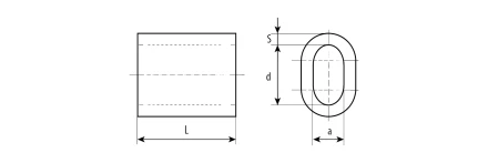 ЗУБР DIN 3093, 8 мм, 1 шт, алюминиевый зажим троса (304476-08) купить в Тобольске