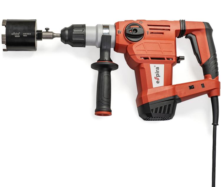 Перфоратор ESPIRA RHI-P3203 (sds plus, 220–240В/50Гц, мощн.1500Вт, ск. хол хода 950 об/м, эн.уд .4,0 Дж, 5.6 кг), 400452 купить в Тобольске