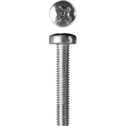 Винт ЗУБР &quot;МАСТЕР&quot; DIN 7985, класс прочности 4.8, оцинкованный, M3x20мм, 5кг 303150-03-020 купить в Тобольске