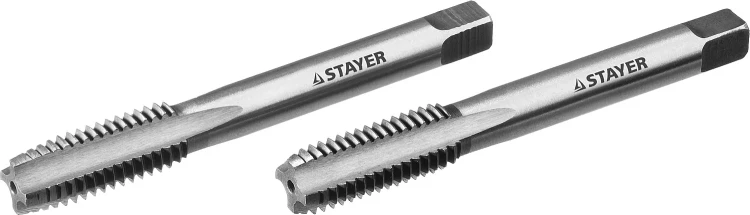 Комплект метчиков STAYER "MASTER", сталь 9ХС, М12х1,5, 2 шт 28025-12-1.5-H2 купить в Тобольске
