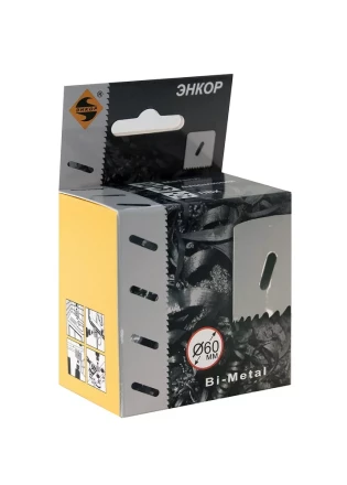 Коронка Bi-Metal Ф60 мм М3 Энкор 24160 купить в Тобольске