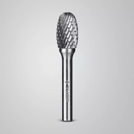 Зубр Твердосплавная борфреза E - овал, 12 х 20 мм, радиус 5.0 мм (28804-12-20) купить в Тобольске