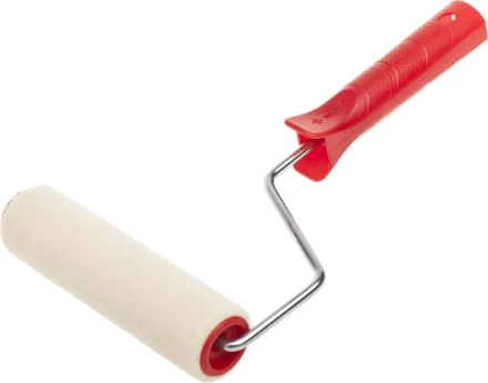 МИДИ-валик ЗУБР ЭКСПЕРТ &quot;ВЕЛЮР&quot;, 100% шерсть, ворс 4мм, ручка 6мм, d=32/150мм 03535-15 купить в Тобольске