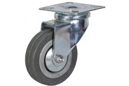 Аппаратное поворотное колесо HITCH 120*26 резина серая SCg55 (SZ084835) купить в Тобольске