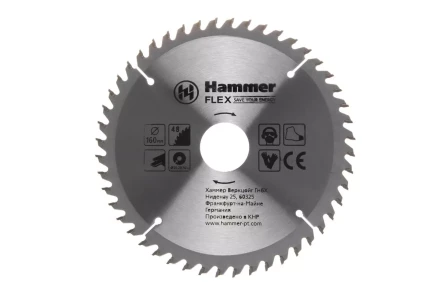 Диск пильный твердосплавный HAMMER Ф160х20мм 48зуб. купить в Тобольске