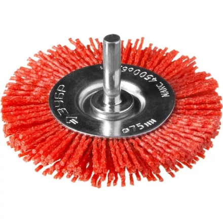 ЗУБР &quot;ПРОФЕССИОНАЛ&quot;. Щетка дисковая для дрели, нейлоновая проволока с абразивным покрытием, 75мм 35161-075_z02 купить в Тобольске