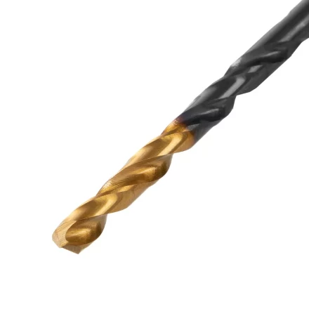 Сверло по металлу, 3,8 мм, HSS-Tin, Golden Tip, 10 шт. Denzel 717208 купить в Тобольске