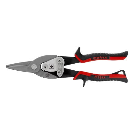 Ножницы по металлу Matrix, 250 мм, прямой рез, сталь CRMO, двухкомпонентные рукоятки, PRO 78322 купить в Тобольске