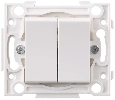 Выключатель СВЕТОЗАР двойной SV-55230-2 купить в Тобольске