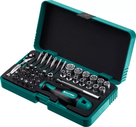 Набор: отвертка-битодержатель X-Drive с битами, торцевыми головками, мини-трещеткой, 25816 купить в Тобольске