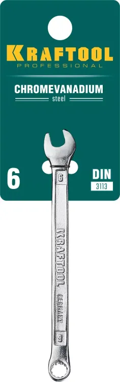 Ключи комбинированные KRAFTOOL, Cr-V, DIN 3113 27079-06 купить в Тобольске