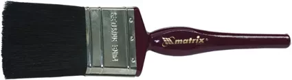 Кисть плоская &quot;Декор&quot; 1&quot; (25 мм) натуральная черная щетина деревянная ручка  MATRIX 82620 купить в Тобольске