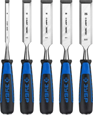 ЗУБР Ударник, 5 предм, набор стамесок-долот, Профессионал (18097-H5) купить в Тобольске