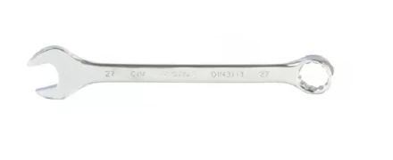 Ключ комбинированный 27 мм CrV полированный хром MATRIX 15172 купить в Тобольске
