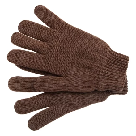 Перчатки трикотажные, двойные, полушерстяные, Россия, Сибртех 68633 купить в Тобольске