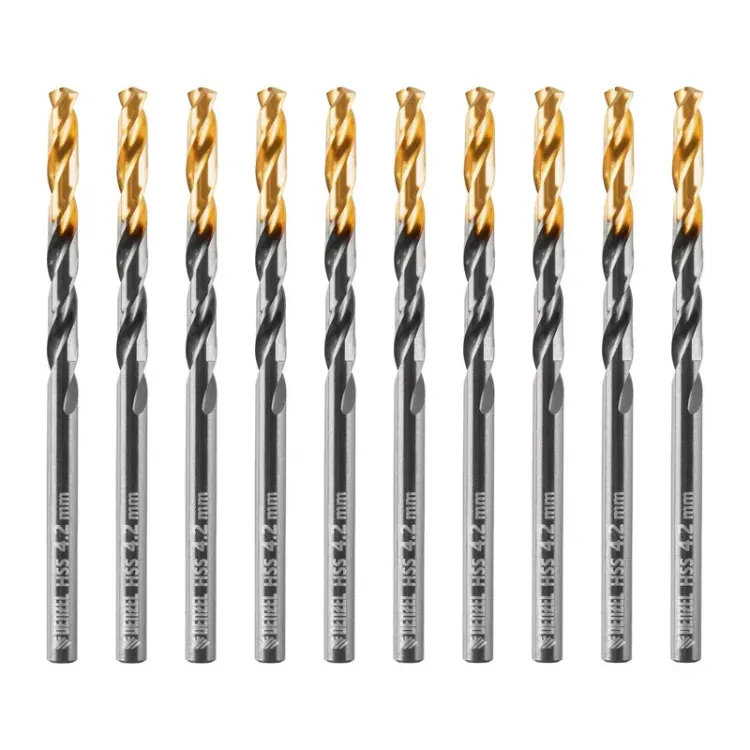 Сверло по металлу, 4,2 мм, HSS-Tin, Golden Tip, 10 шт. Denzel 717210 купить в Тобольске