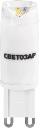 Лампа СВЕТОЗАР светодиодная &quot;LED technology&quot;, цоколь G9, теплый белый свет (3000 К), 2,5Вт (20) 44595-20 купить в Тобольске
