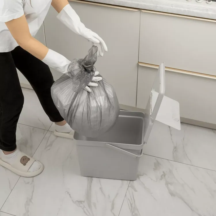 Пакеты для мусора 30 л x 50 шт. серые, Home Palisad 927075 купить в Тобольске
