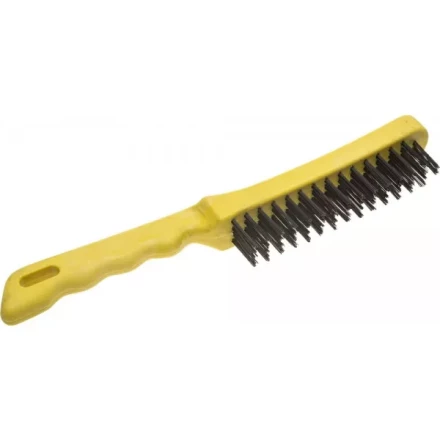 Щетка STAYER &quot;MASTER&quot; проволочная стальная с пластмассовой ручкой, 4 ряда 35015-4 купить в Тобольске