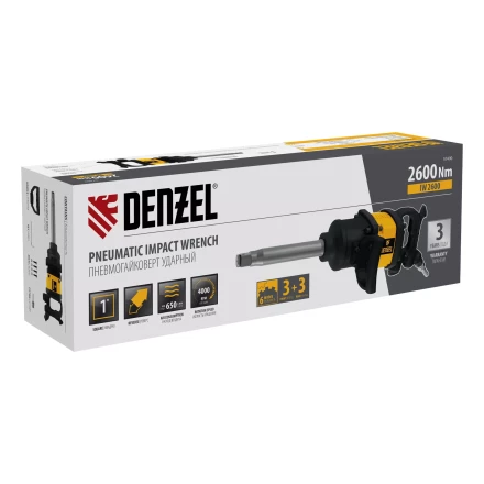 Ударный пневмогайковерт Denzel IW2600 57490, 1&quot;, 4000 об/мин, 2600 Нм купить в Тобольске