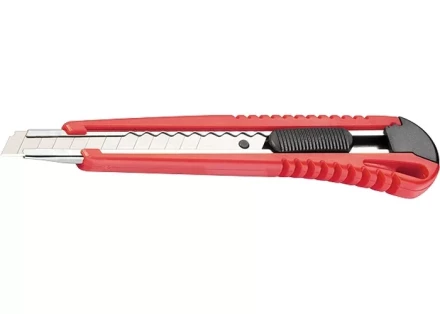 Нож, 9 мм, выдвижное лезвие, металлическая направляющая MATRIX 78909 купить в Тобольске