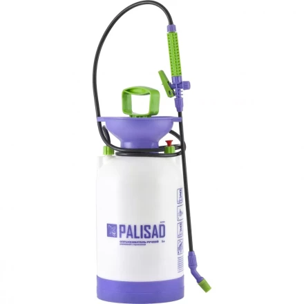 Опрыскиватель ручной усиленный с горловиной 7 л с насосом шлангом и разбрызгивателем Palisad 64747 купить в Тобольске