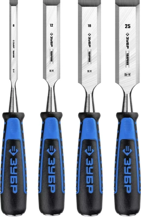 ЗУБР Ударник, 4 предм, набор стамесок-долот, Профессионал (18097-H4) купить в Тобольске