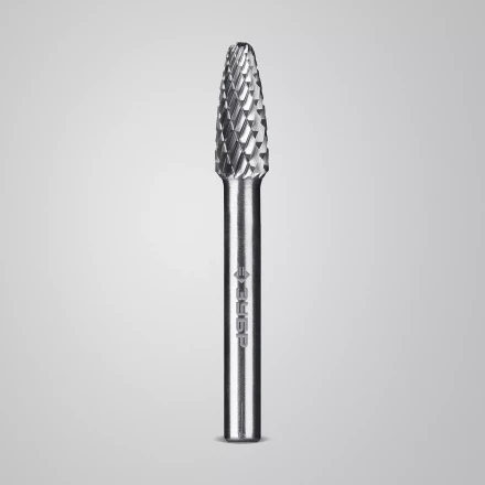 Зубр Твердосплавная борфреза F - парабола с закругленным углом, 8 х 20 мм, радиус 2.0 мм (28805-8-20) купить в Тобольске