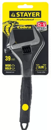 Ключ разводной COBRA, 200 / 39 мм, STAYER 27264-20 купить в Тобольске
